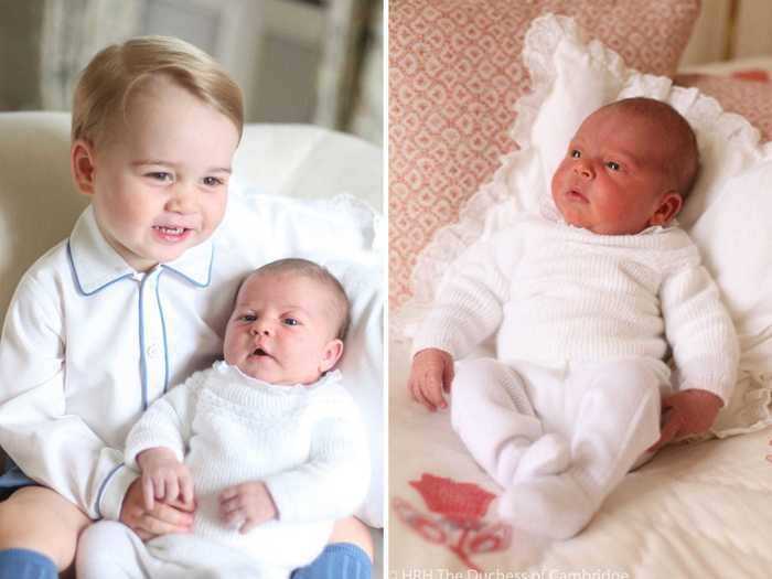 Prince Louis also wore Princess Charlotte