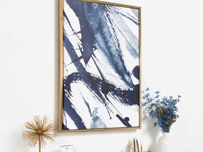 This watercolor canvas can elevate any room.