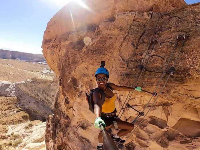 Kellee Edwards is a modern-day adventurer: The pilot, scuba diver, and mountain climber is the first Black woman to host an adventure series on the Travel Channel.