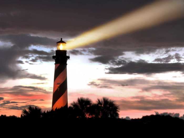 A ghost supposedly haunts the St. Augustine Lighthouse in Florida.