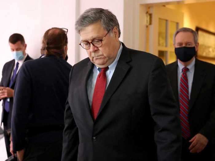 Sunday, October 4: Attorney General William Barr announces he