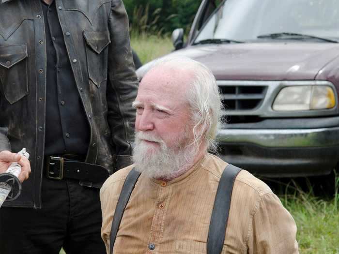 Beloved father Hershel was killed by the Governor in season four.