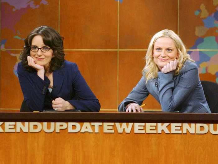 Fey and Amy Poehler were the first all-women team to host "Weekend Update."