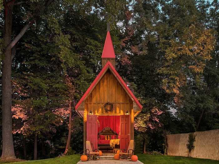 In the end, Colone hopes the guests at the haunted tiny house will leave with a smile.