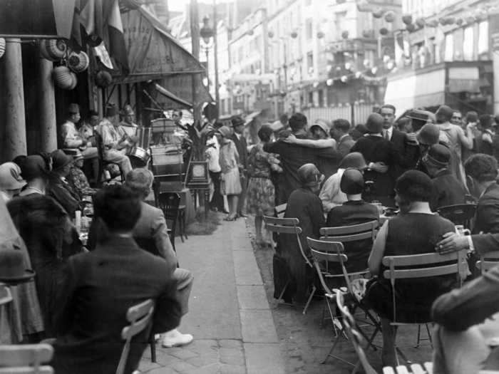 On Bastille Day, these cafes got extremely crowded.