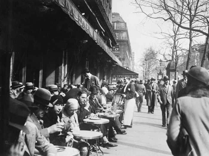 Sipping a cup of coffee at a cafe has always been quintessential Parisian culture.