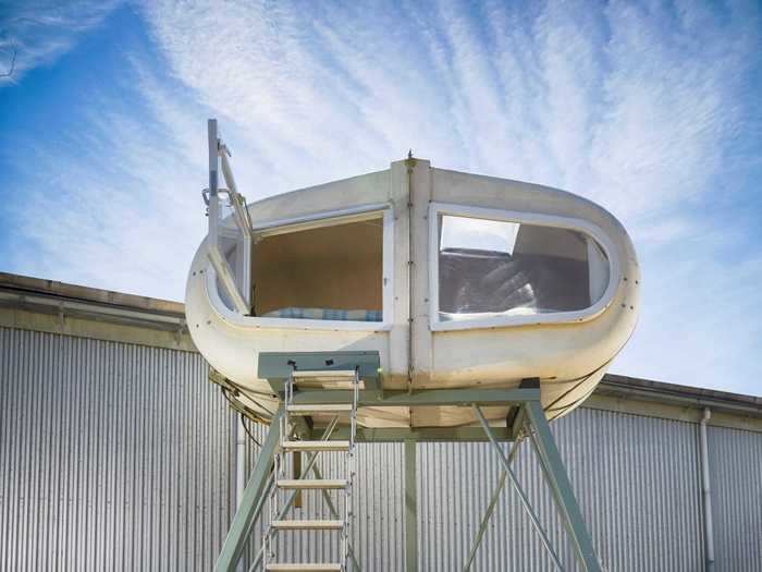 This structure known as Sleeping Pod has been made with materials that once acted as a shelter for cattle.