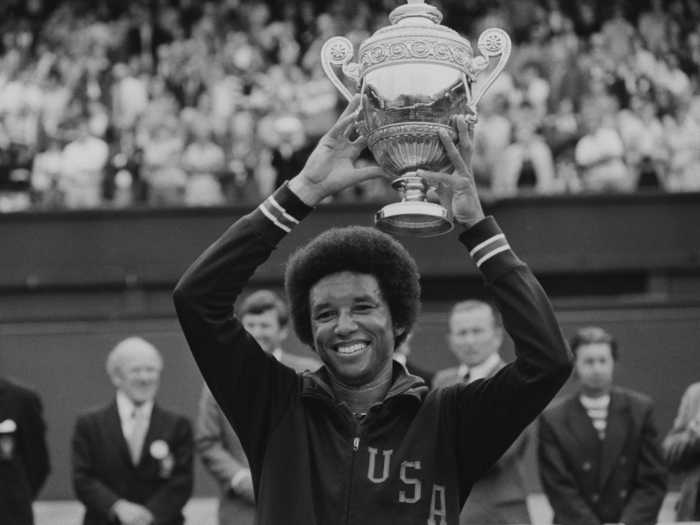 On July 5, 1975, Arthur Ashe became the first Black tennis player to win Wimbledon.