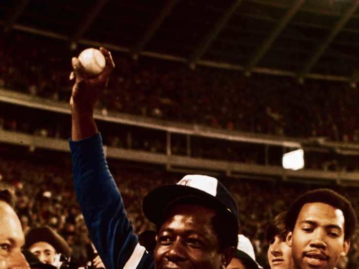 In 1974, Hank Aaron of the Atlanta Braves beat Babe Ruth