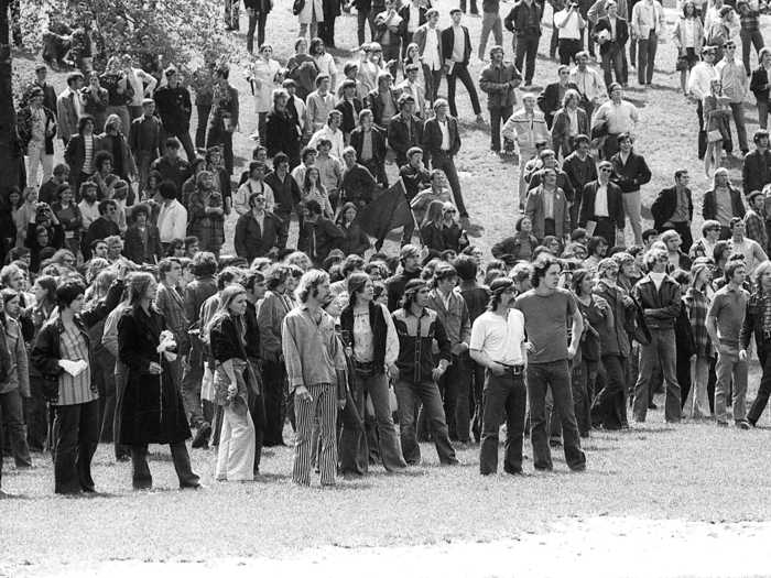 Protests against the Vietnam War continued throughout the early years of the decade.