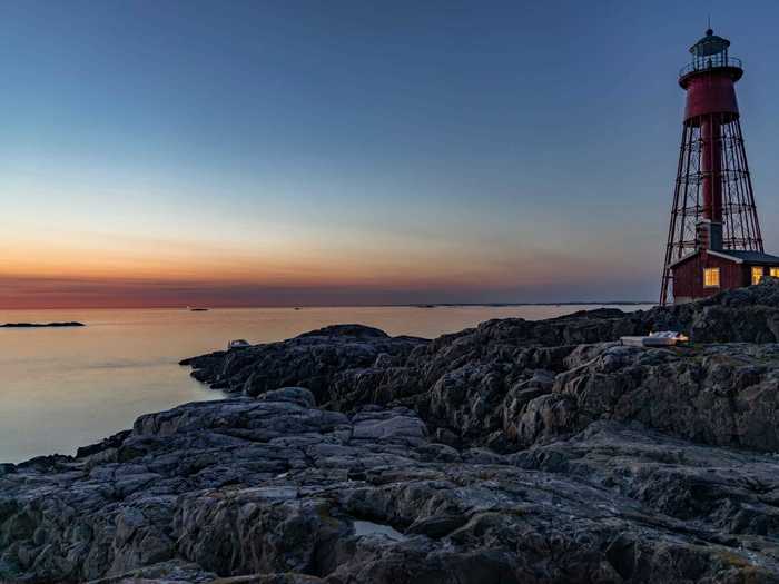 ... and join guided meditations in the 150-year-old lighthouse. Pater Noster also hosts occasional Champagne and oyster dinners in the space with social-distancing practices in place.