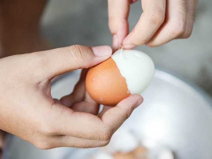 For the best hard boiled eggs, use eggs that are at least 10 days old.