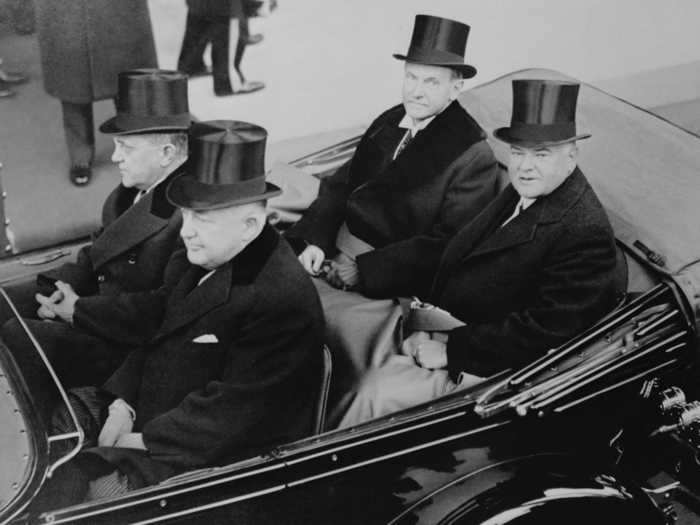 Calvin Coolidge and Herbert Hoover shared a car ride to Hoover