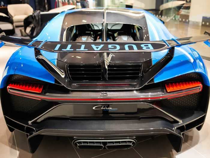 That massive, fixed, carbon fiber wing is hard to miss.