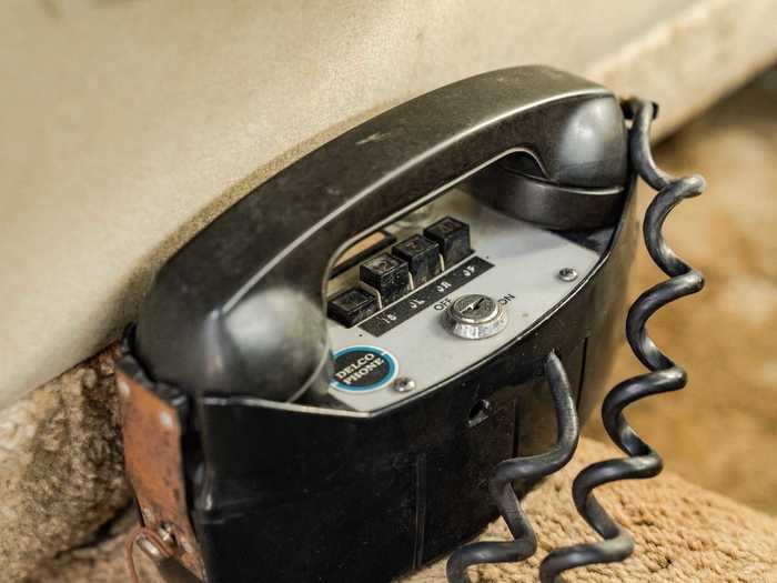 It also features an unusual two-way telephone.
