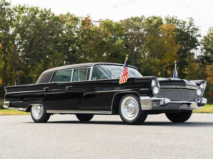 A black 1960 Lincoln Continental Mark V that President Kennedy used for personal errands around Washington, DC, is also up for grabs.