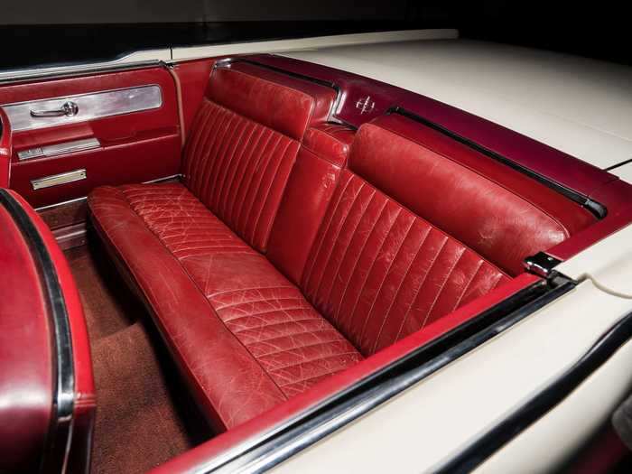 But its interior — including its red-leather seats — has remained mostly original.