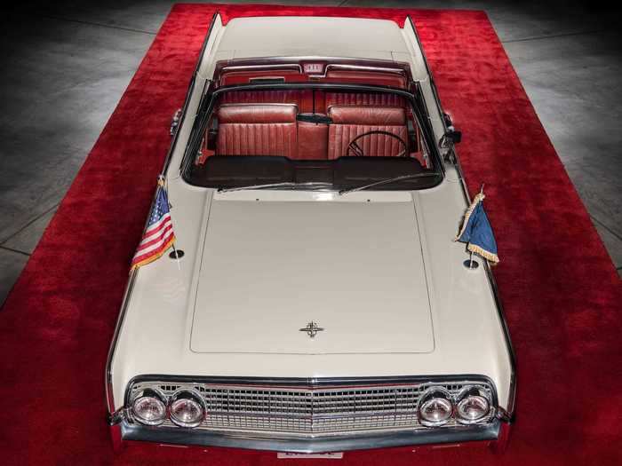 Two historic Lincoln Continentals associated with JFK