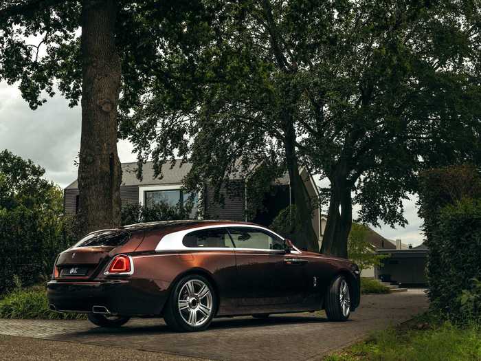 Behind the A-pillars, the Silver Spectre Shooting Brake is custom-bodied.