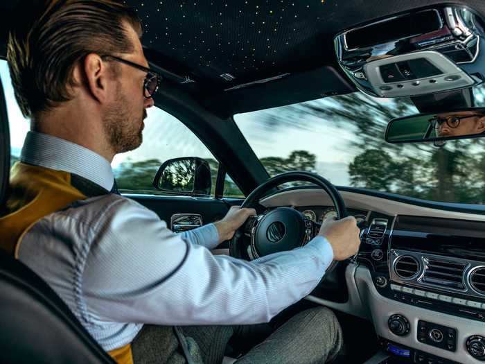 That headliner makes the scenery inside the car almost as interesting as the scenery outside of it.