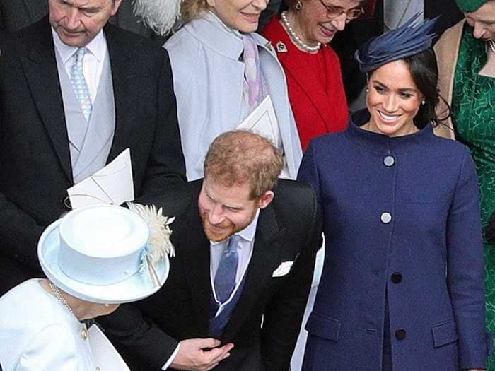 The guest list included some familiar faces. Prince Harry can be seen bowing to his grandmother, The Queen, in an adorable exchange after the ceremony.