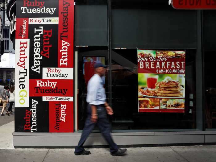 Business Insider also reported that Ruby Tuesday suddenly stopped paying pensions in July to more than 100 retirees before declaring insolvency on September 2.