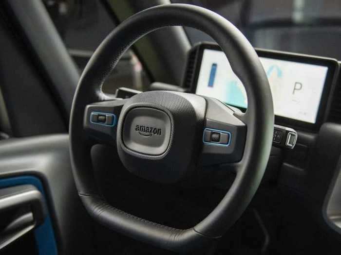 The vehicle has Alexa voice assistant integration for giving drivers hands-free information about traffic and route updates.