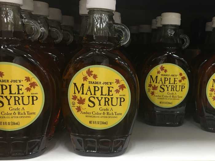 And what are pancakes without maple syrup?