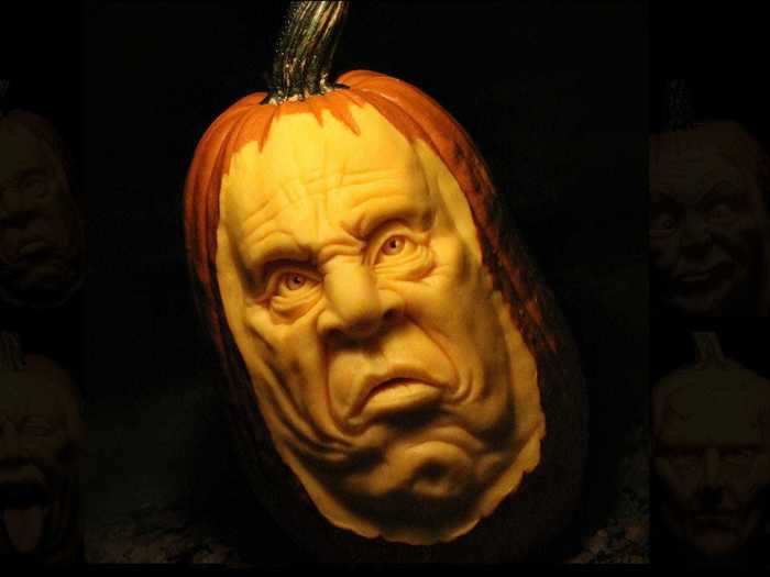 Mike Brown is a 3D pumpkin artist who creates outstanding pumpkins, like this one.