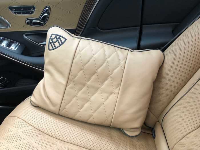 There are also pillows. Maybach pillows.