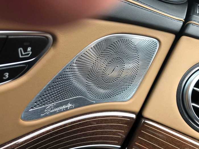 The Burmester premium audio system is among the finest available in the industry. It creates an extremely detailed, robust soundscape that