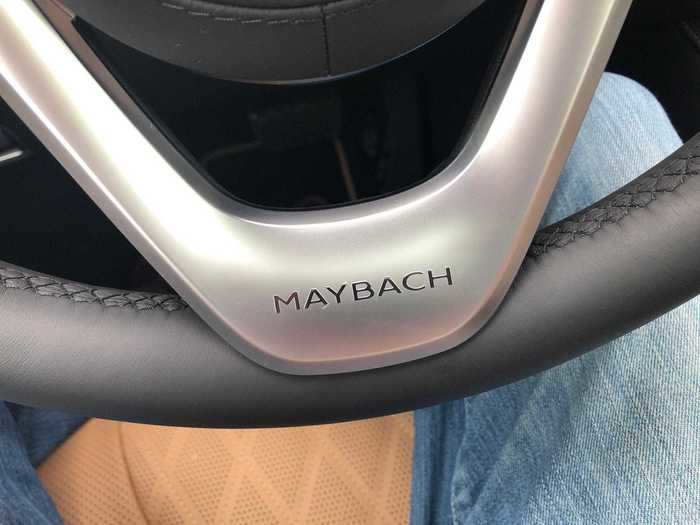 Maybach nods are scattered through the cabin. That