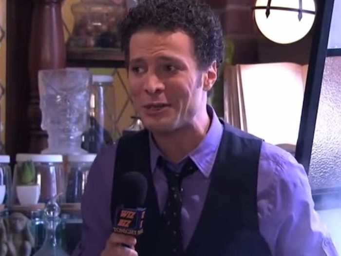 "American Idol" alum Justin Guarini was a reporter for a "wizard celebrity gossip show."