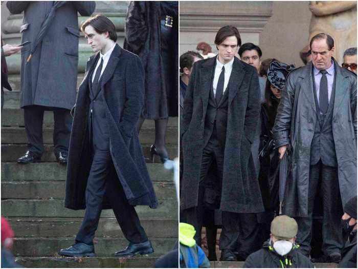 We also got good looks of Robert Pattinson as Bruce Wayne