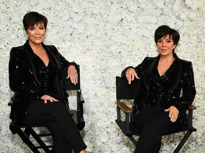 Kris Jenner posed with her spot-on wax figure at Madame Tussauds New York.