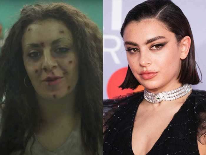 Charli XCX turned into a creepy zombie for her "Famous" video.