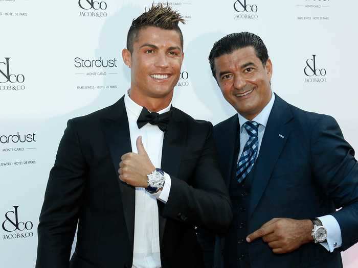 Ronaldo also been spotted wearing a $160,000 Jacob and Co. watch — a perk of having an endorsement deal with the company.