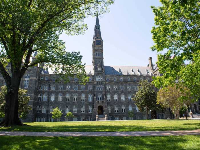 Georgetown University undergrads received a 10% tuition reduction and are paying $54,595 for the year.