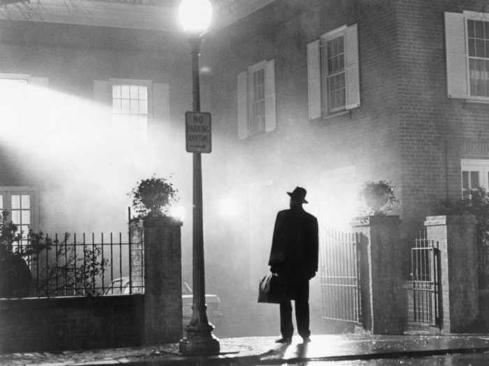 The iconic image of Father Merrin featured on "The Exorcist" movie poster was inspired by a series of famous paintings.