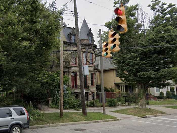 Franklin Castle, also known as Tiedemann House, Cleveland, Ohio, was once a stately home that sits abandoned today.