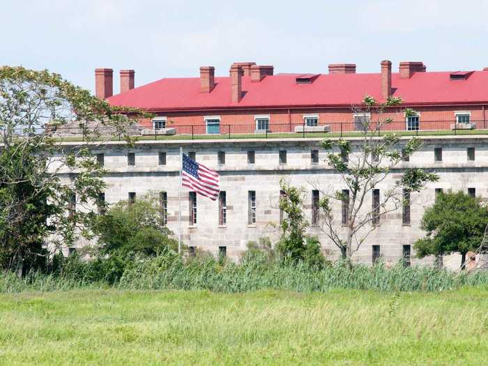 Fort Delaware in Delaware City, Delaware, was used to imprison Confederate soldiers during the Civil War.