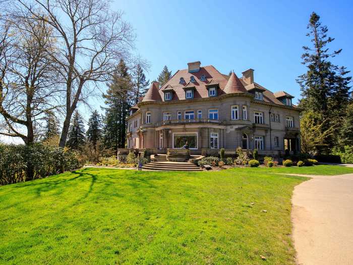 The Pittock Mansion in Portland, Oregon, was built in 1914.