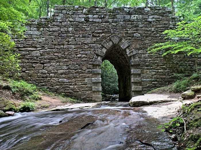 Poinsett Bridge in Greenville, South Carolina, is rumored to be home to multiple ghosts.