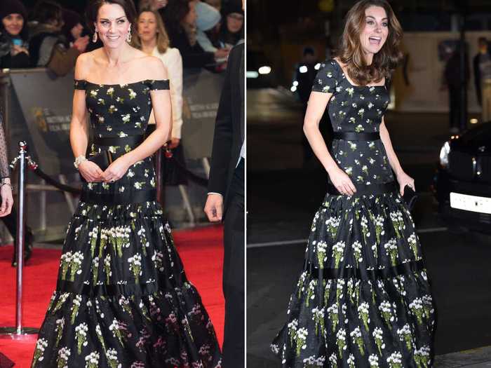 Kate Middleton has worn this $10,605 Alexander McQueen ball gown to several events.