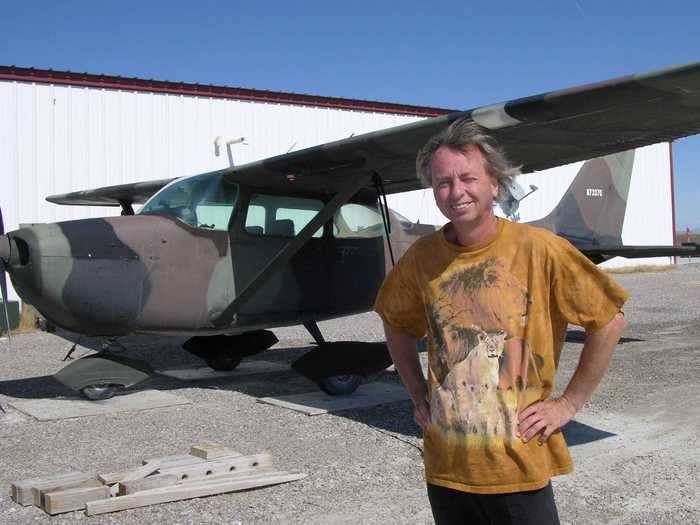 Ivo Zdarsky has been living alone in an airplane hangar in a ghost town in Utah since 2007.