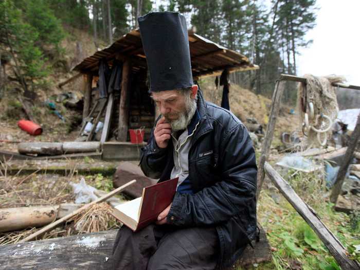 On the other side of the world, a Siberian man lives off the land in a remote forest outside the city of Krasnoyarsk, Russia.