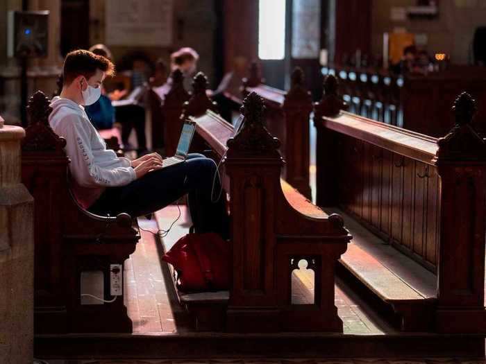 The building now functions as both a traditional church and a study space for students.