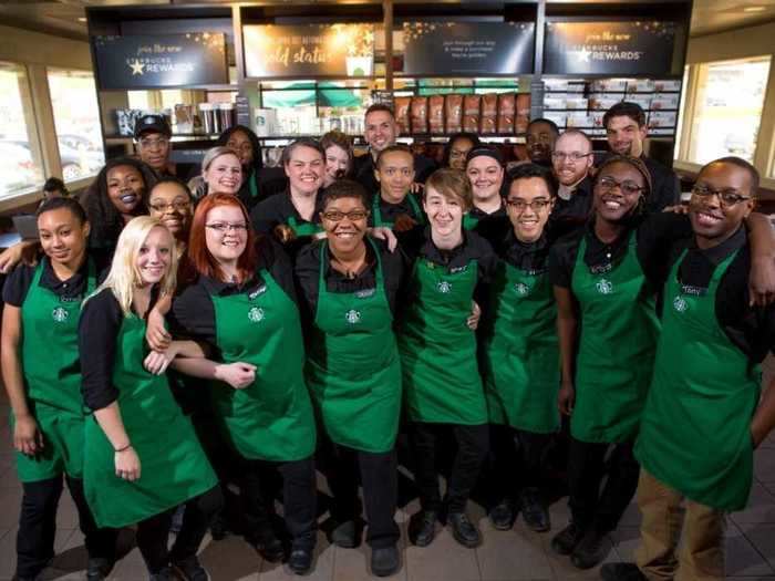 2. Starbucks is an international chain of restaurants that retails handcrafted coffee, tea, and fresh food items.