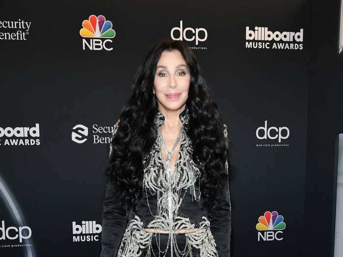 Cher made a rare in-person appearance at the awards show in a custom two-piece minidress from upcoming designer Hilá.