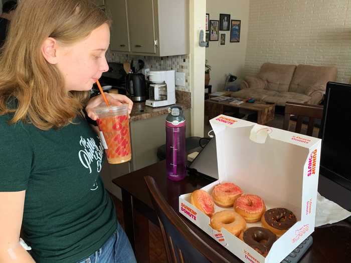 We were prepared with iced coffee and water, still cautious about the possible heat levels.